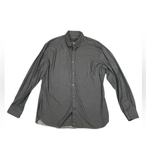 John Varvatos Star Mens Dress Shirt Slim Fit Button Down Size 16‎ 32/33 Gray
